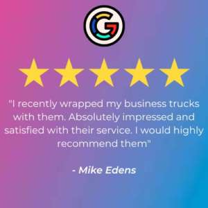 mike eden's 5 star google review for adimations, inc